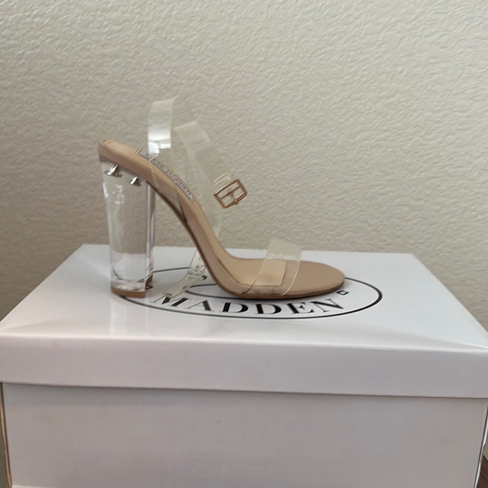 Clear sexy heels